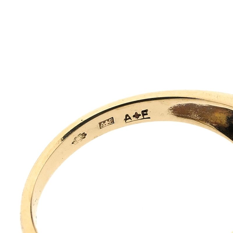 Image 9 of Gold ring pavé set with diamonds | 0.095 ct.