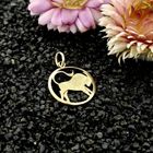 Image 2 of Gold Taurus Zodiac Pendant