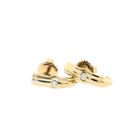 Image 6 of Gold stud earrings with diamond 0.06 ct.