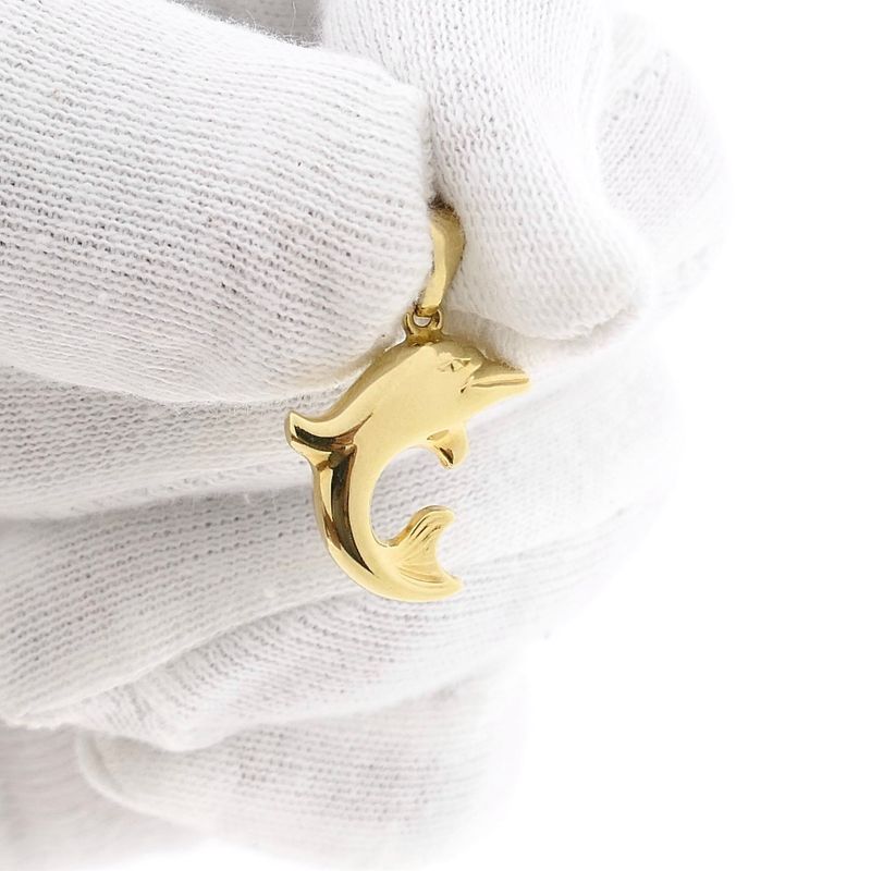 Afbeelding 11 van Gouden hanger van een dolfijn