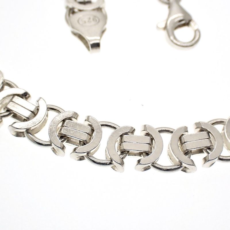 Image 2 of Silver flat king chain | 50 cm