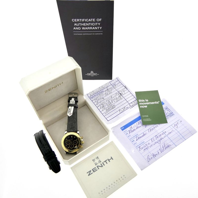 Image 4 of Zenith El Primero Rainbow; Automatisch chronograaf heren horloge