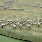 Image 6 of White gold ball link necklace