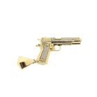 Image 4 of Gold pistol pendant with zirconia | Glock