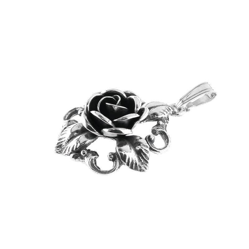 Image 3 of Antique silver floral pendant | Art Nouveau
