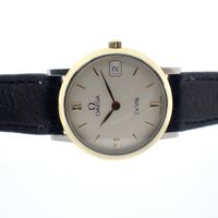 Omega DeVille Staal/goud; Dames horloge