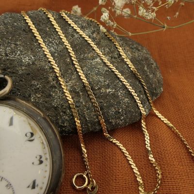 Image 2 of 18K Gold S-link Chain | 52.5 cm