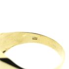 Image 6 of Gold signet ring with diamond; 0.07 ct.
