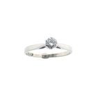 Image 3 of White gold solitaire ring with 0.22 ct diamond.