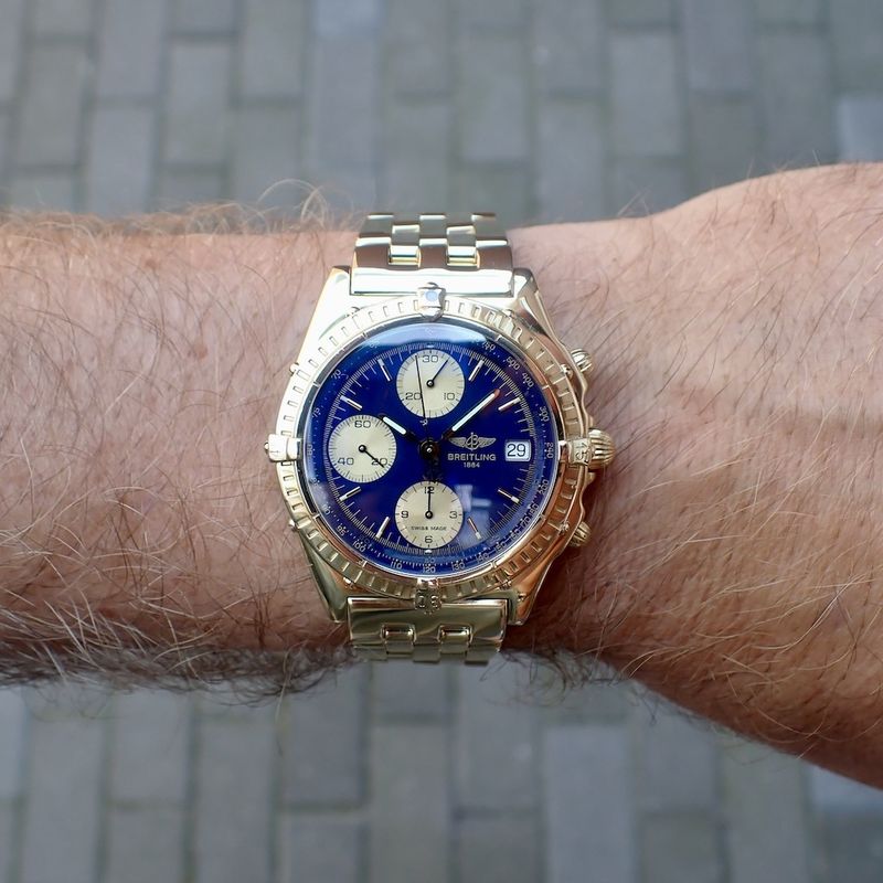 Image 15 of Breitling Chronomat; Exclusive 18k gold watch
