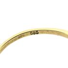 Image 6 of Gold ring with pearl and diamond | 0.03 ct.