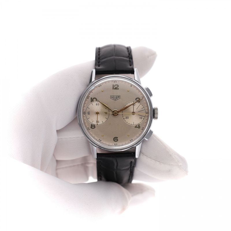 Afbeelding 7 van Heuer 'Pre-Carrera' Ref. 333 Chronograph; Vintage Heren Horloge (TAG Heuer Serviced)