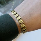 Image 9 of Gold tank link bracelet.