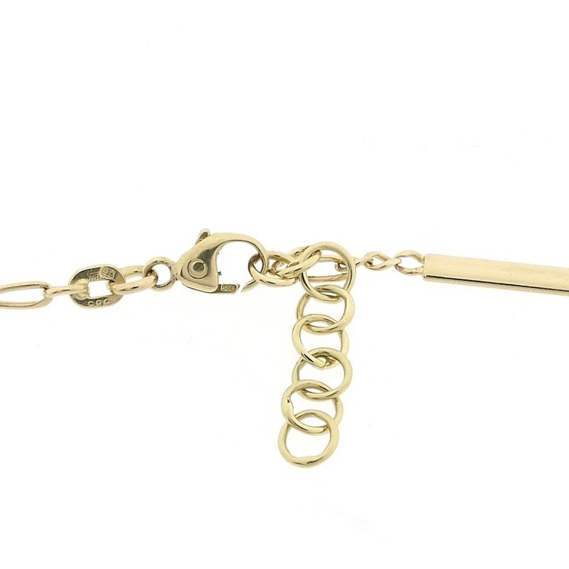 Image 3 of Gold Figaro link bracelet