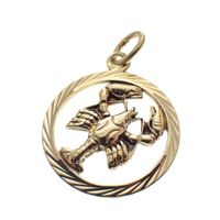 Gold Scorpio pendant