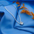 Image 10 of White gold necklace with Tahitian pearl and diamonds; 0.35 ct.