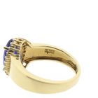 Image 6 of Gold ring with tanzanite and diamond | 0.24 ct.