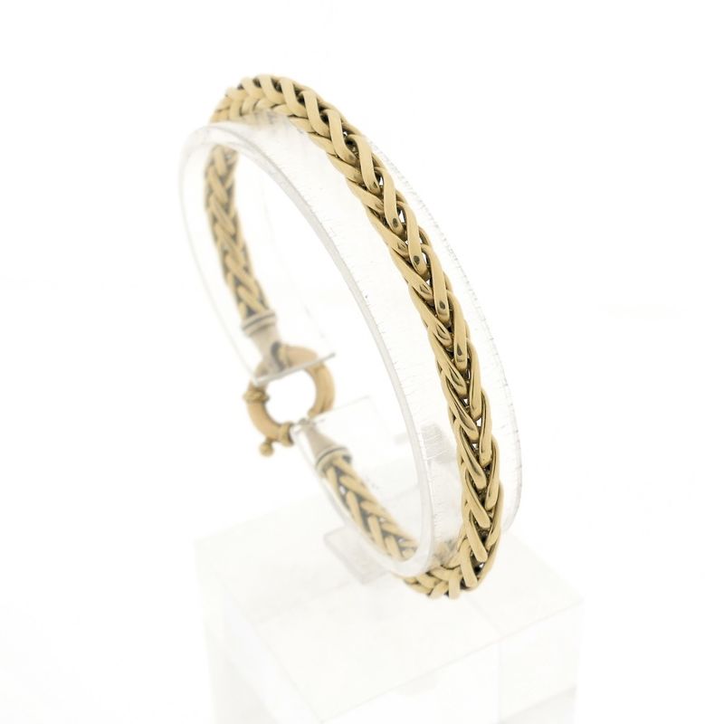 Image 1 of Gold foxtail link bracelet