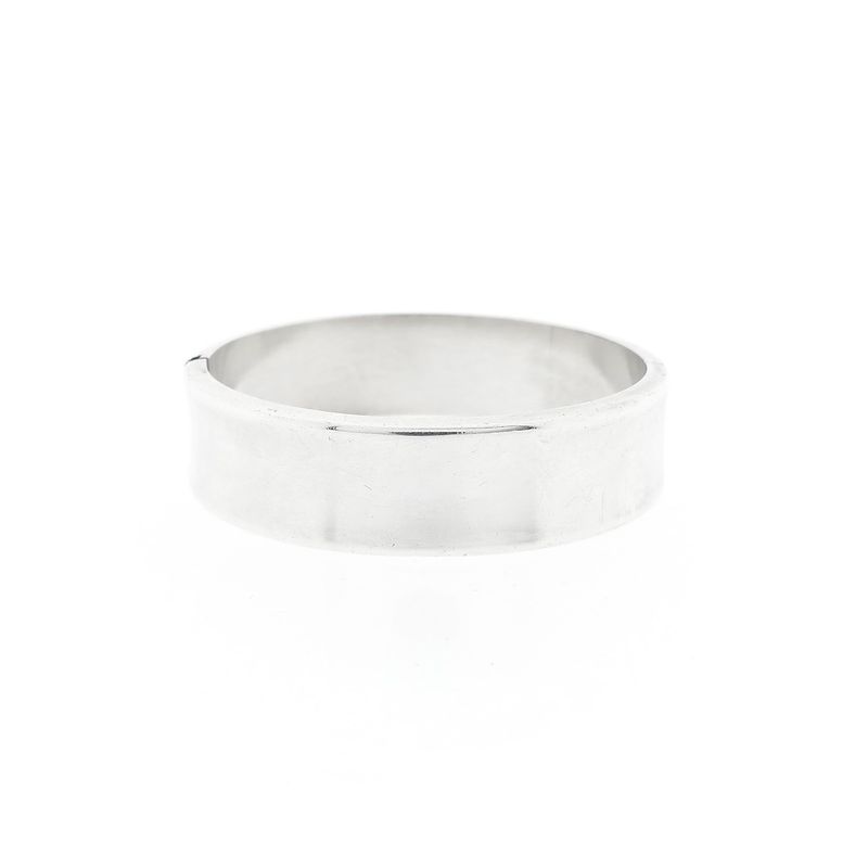 Image 1 of Silver wide slave bracelet | Ø 59 mm