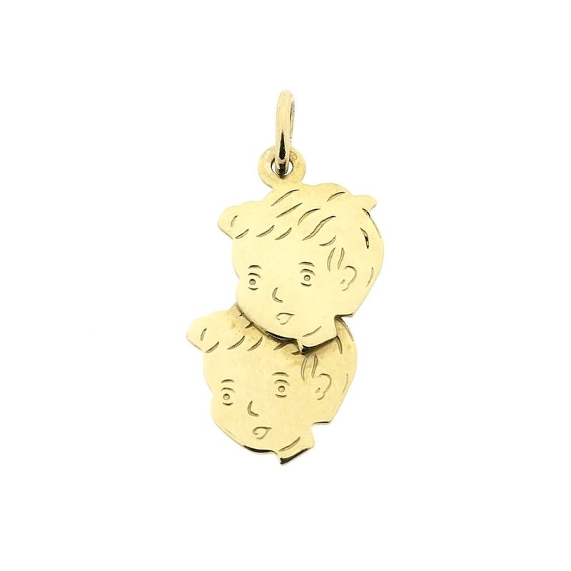 Image 1 of Gold pendant; Gemini