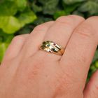 Image 4 of Gold ring with a mix of gemstones | diamond 0.01 ct.