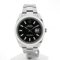 Rolex Datejust 41mm 'Black' 126300; Automatic men's watch