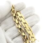 Image 6 of Bicolor gold Bismarck link bracelet