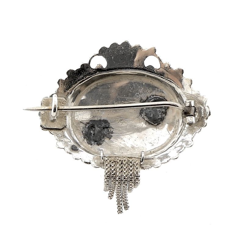 Image 5 of Silver brooch with filigree technique | Vintage/antique