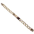 Image 3 of 9 carat gourmet link bracelet with engraving plate