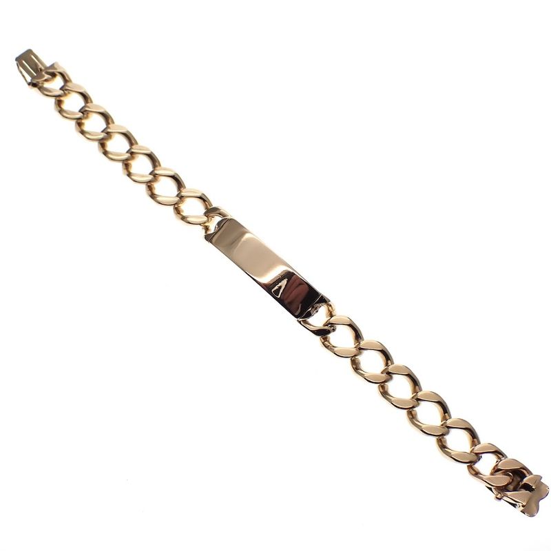 Image 3 of 9 carat gourmet link bracelet with engraving plate