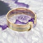 Image 2 of 18 carat tricolor gold ring