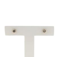 Rose gold stud earrings with zirconia | Blush