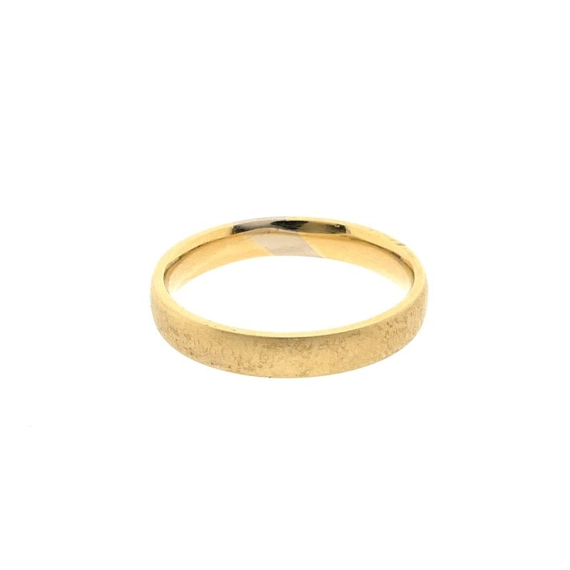 Image 4 of Matted two-tone gold ring