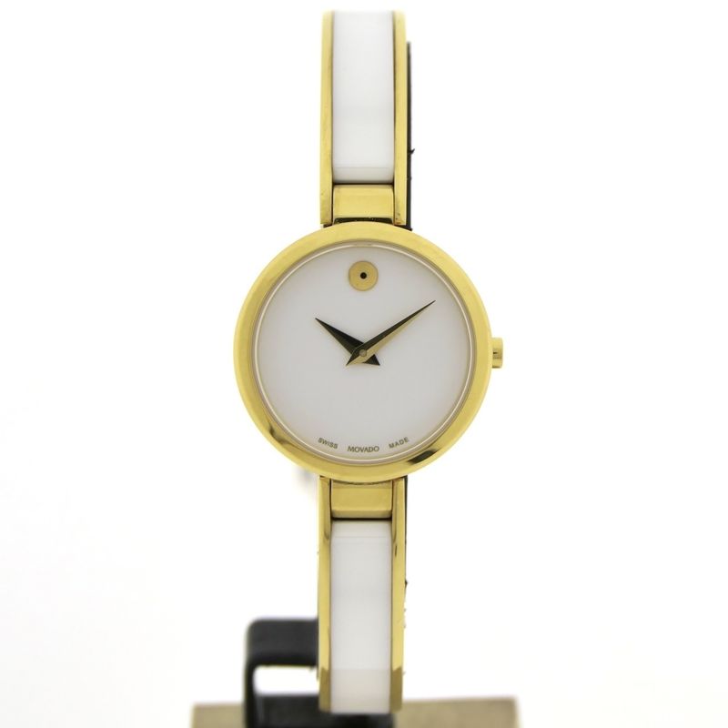 Image 1 of Movado Classic Moda; Women's cocktail watch with ceramic; 0607715