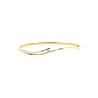 Image 1 of Two-tone gold bangle; Size M