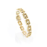 Gold Bismarck link bracelet