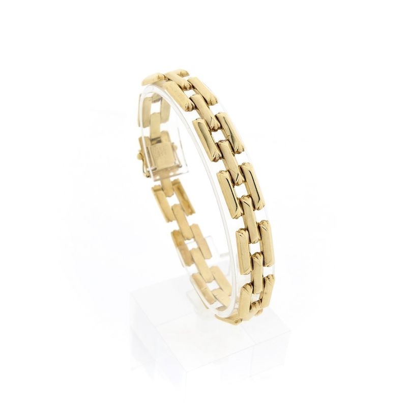 Image 1 of Gold Bismarck link bracelet
