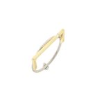 Image 1 of Two-tone gold abstract ring with diamond; 0.015 ct.