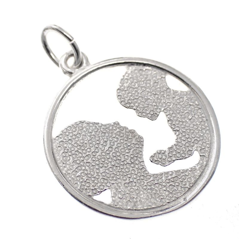Image 2 of Silver pendant; Mother and child