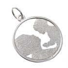 Image 2 of Silver pendant; Mother and child