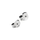 Image 8 of Silver stud earrings with zirconia