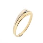 Image 1 of Two-tone gold ring with diamond | 0.03 ct.
