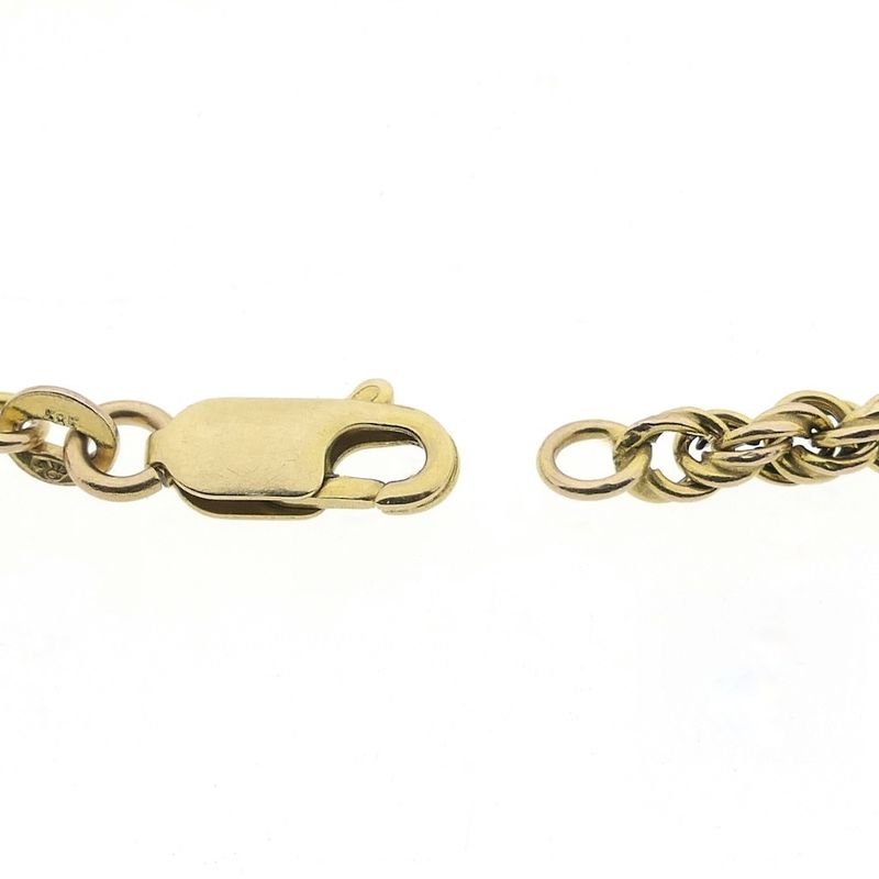 Image 7 of Gold twisted link bracelet | 18.5 cm