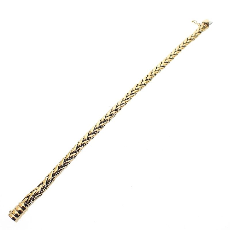 Image 6 of Gold foxtail link bracelet | 20.5 cm