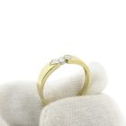 Image 7 of Two-tone gold ring with diamond; 0.06 ct.