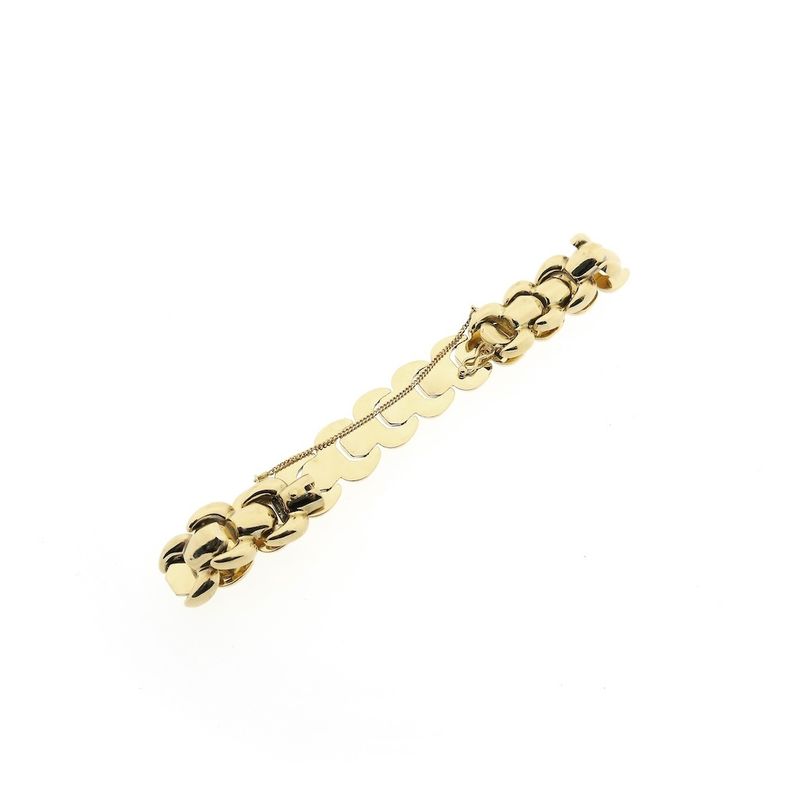 Image 7 of Gold Bismarck link bracelet