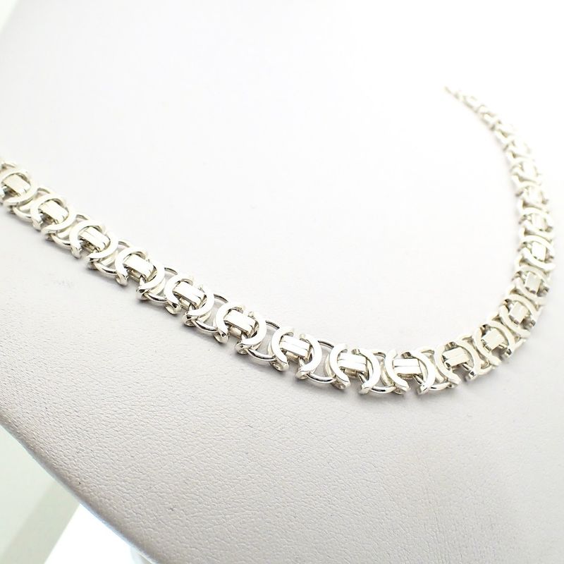 Image 4 of Silver flat king chain | 50 cm