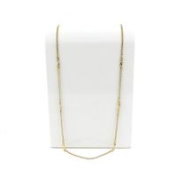 Long gold gourmet link necklace | 80.5 cm