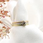 Image 2 of Tricolor gold ring with zirconia