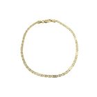 Image 4 of Gold Figaro link bracelet | 19.5 cm